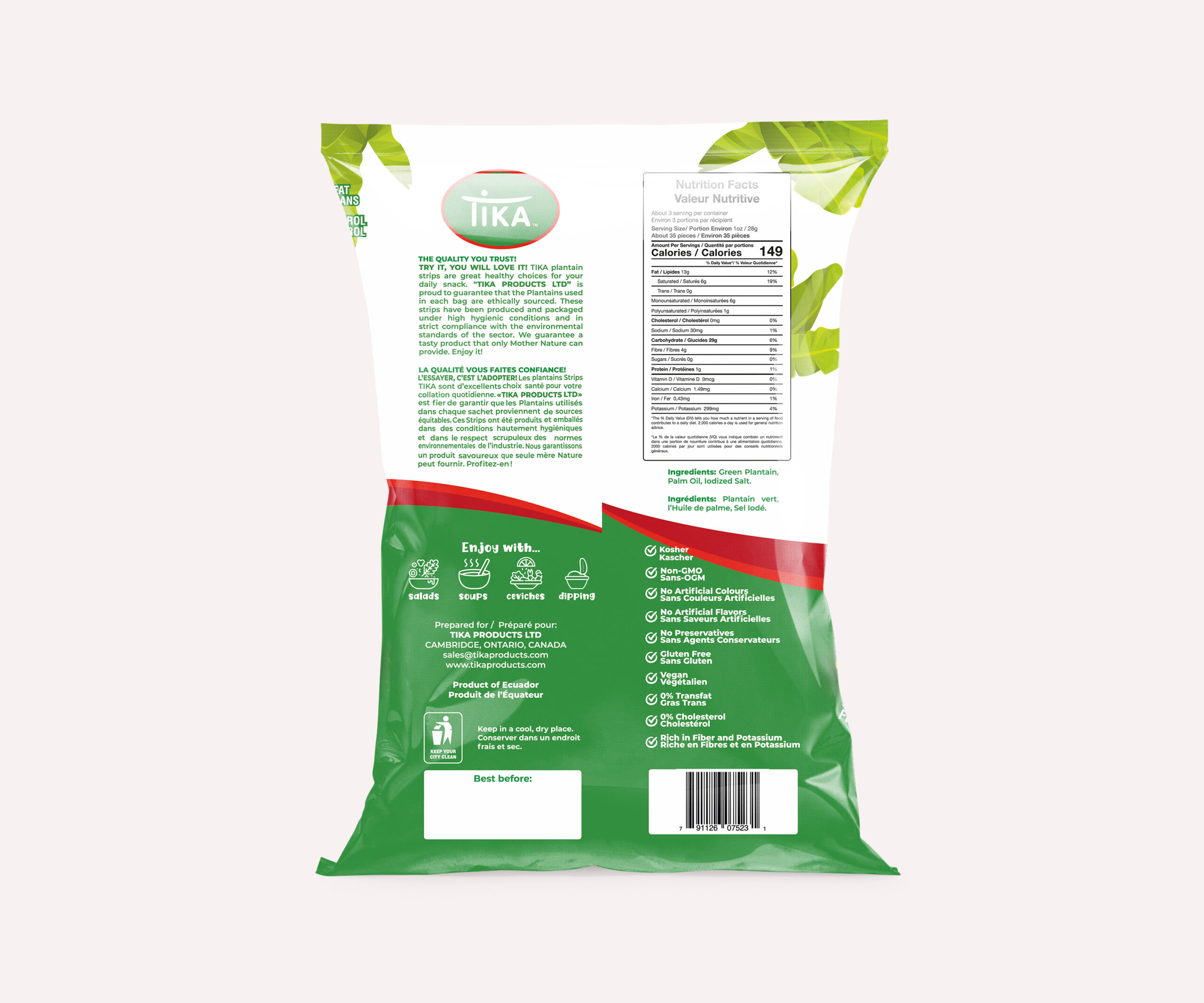 dummie TIKA GREEN PLANTAIN BACK NOV 2024