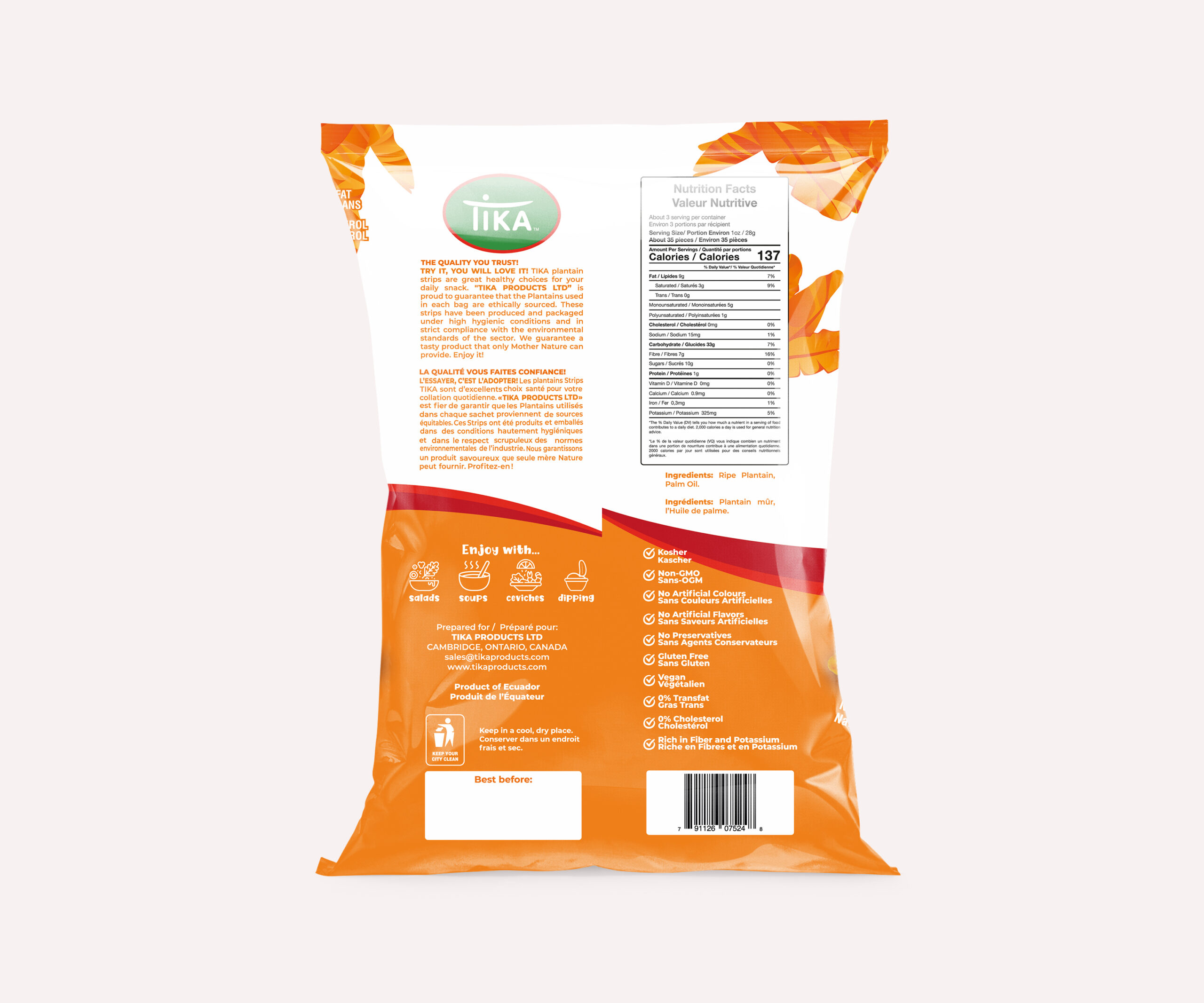 dummie TIKA RIPE PLANTAIN-BACK